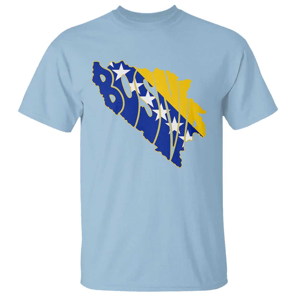 Bosnia And Herzegovina Word Art Map T Shirt Bosnian Pride Gift