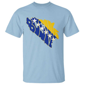 Bosnia And Herzegovina Word Art Map T Shirt Bosnian Pride Gift