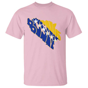 Bosnia And Herzegovina Word Art Map T Shirt Bosnian Pride Gift