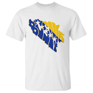 Bosnia And Herzegovina Word Art Map T Shirt Bosnian Pride Gift