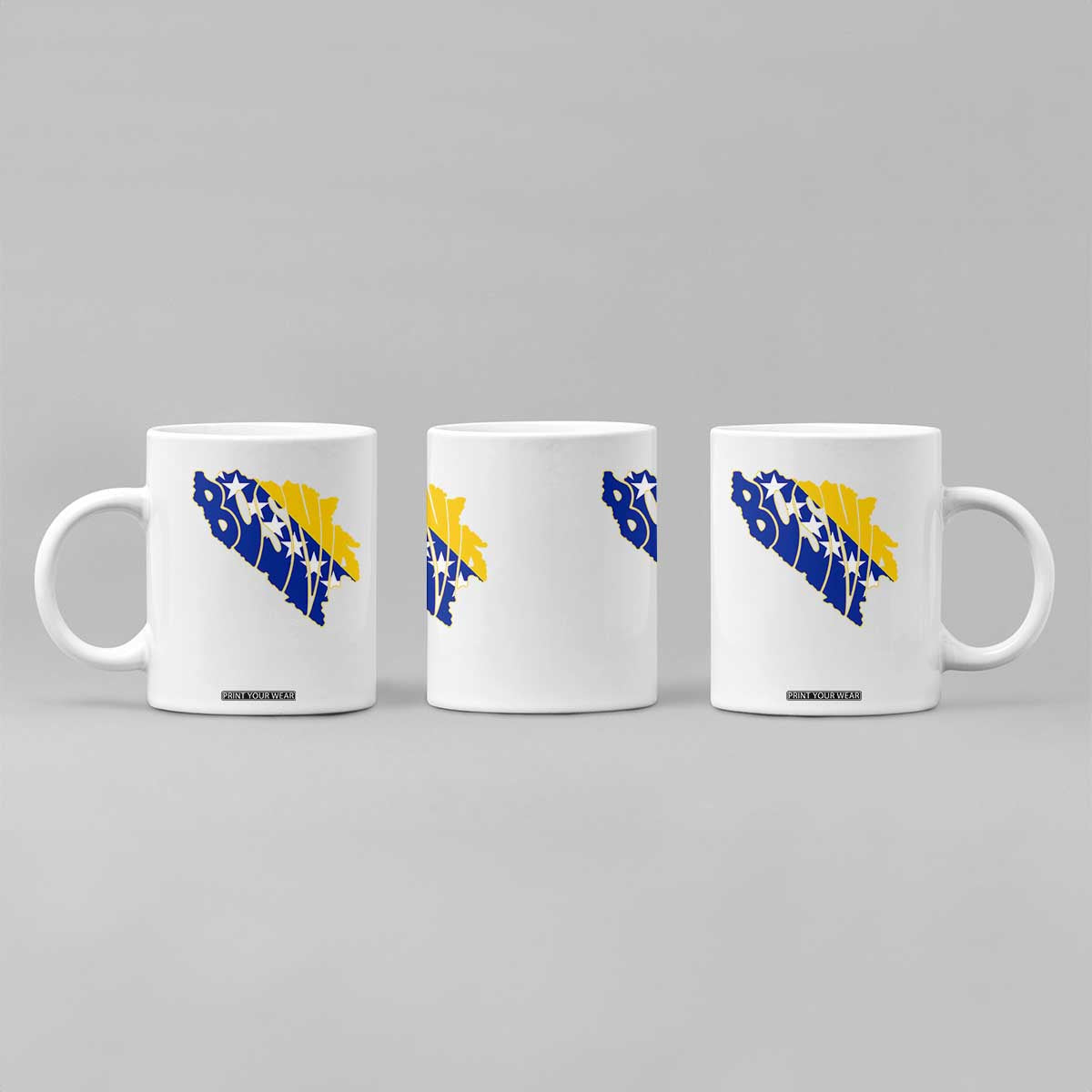 Bosnia And Herzegovina Word Art Map Coffee Mug Bosnian Pride Gift