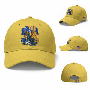 Bosnian Dragon Fudbal Fan Baseball Cap Bosnia And Herzegovina Pride