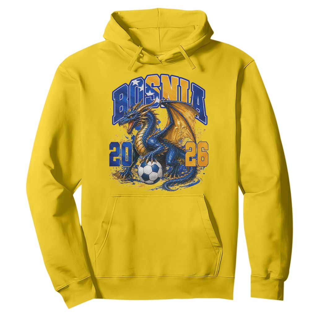 Bosnian Dragon Fudbal Fan Hoodie Bosnia And Herzegovina Pride