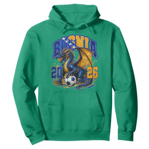 Bosnian Dragon Fudbal Fan Hoodie Bosnia And Herzegovina Pride