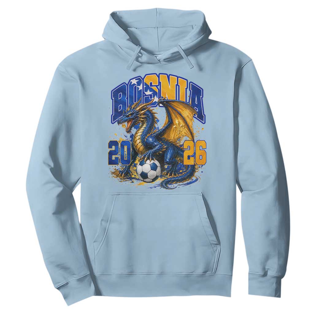 Bosnian Dragon Fudbal Fan Hoodie Bosnia And Herzegovina Pride