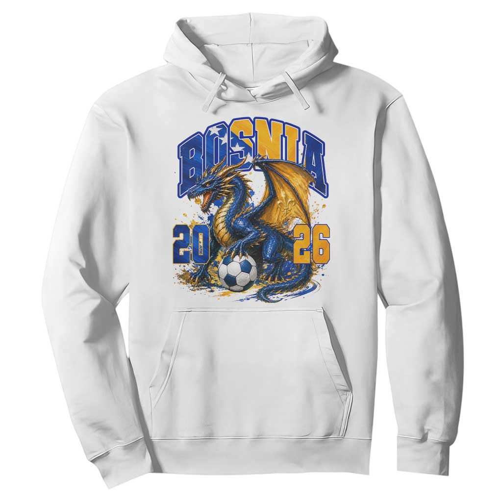 Bosnian Dragon Fudbal Fan Hoodie Bosnia And Herzegovina Pride