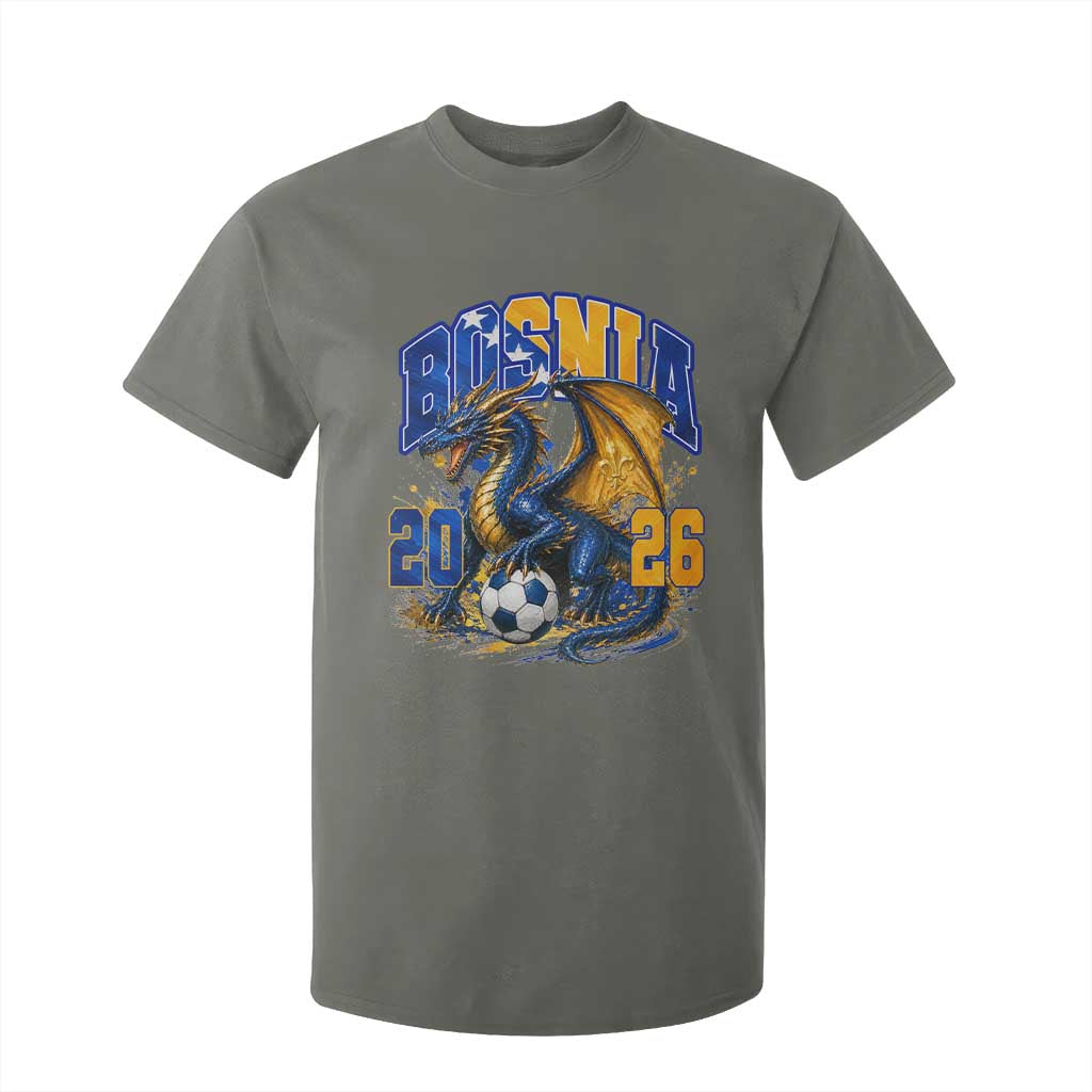 Bosnian Dragon Fudbal Fan T Shirt For Kid Bosnia And Herzegovina Pride