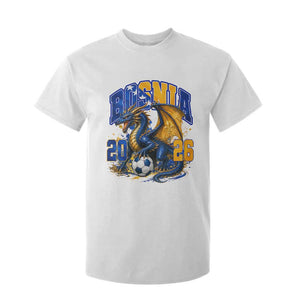 Bosnian Dragon Fudbal Fan T Shirt For Kid Bosnia And Herzegovina Pride