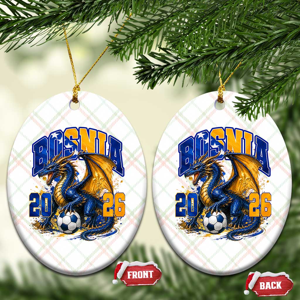Bosnian Dragon Fudbal Fan Ceramic Ornament Bosnia And Herzegovina Pride