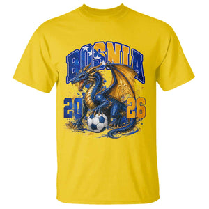 Bosnian Dragon Fudbal Fan T Shirt Bosnia And Herzegovina Pride