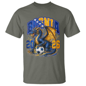 Bosnian Dragon Fudbal Fan T Shirt Bosnia And Herzegovina Pride
