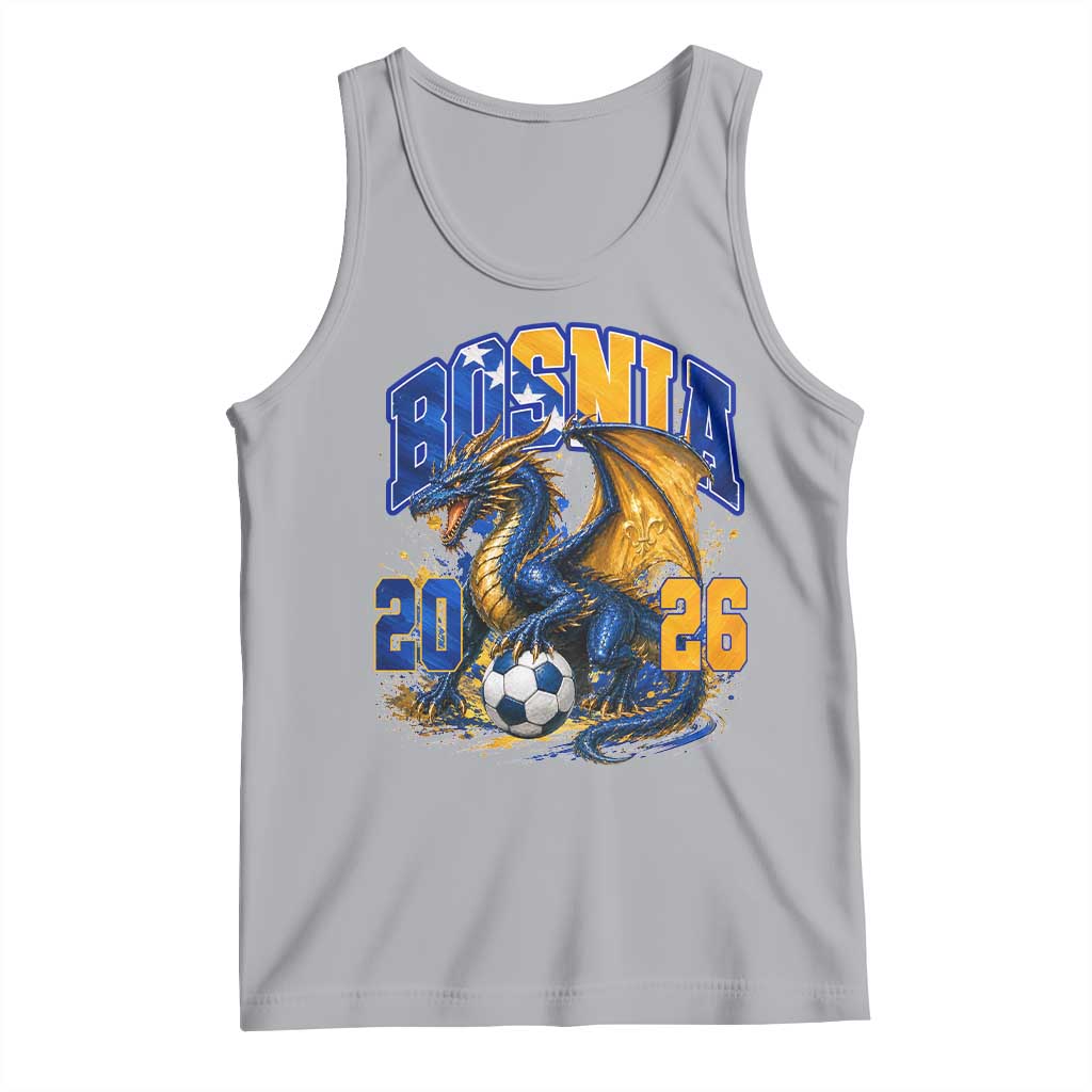 Bosnian Dragon Fudbal Fan Tank Top Bosnia And Herzegovina Pride