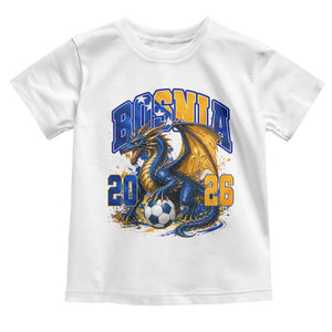 Bosnian Dragon Fudbal Fan Toddler T Shirt Bosnia And Herzegovina Pride