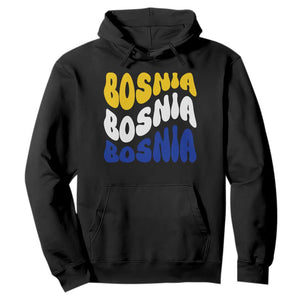Groovy Retro Bosnia Hoodie Proud Bosnian Balkan Heritage Gift