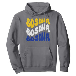 Groovy Retro Bosnia Hoodie Proud Bosnian Balkan Heritage Gift