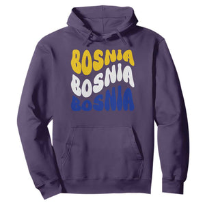 Groovy Retro Bosnia Hoodie Proud Bosnian Balkan Heritage Gift