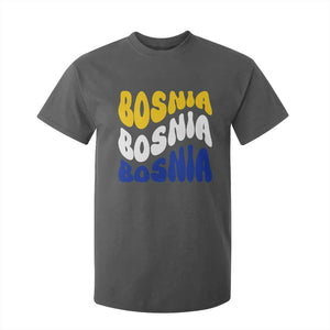 Groovy Retro Bosnia T Shirt For Kid Proud Bosnian Balkan Heritage Gift