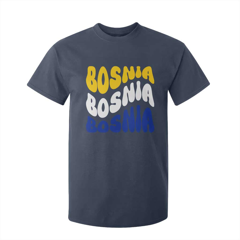 Groovy Retro Bosnia T Shirt For Kid Proud Bosnian Balkan Heritage Gift