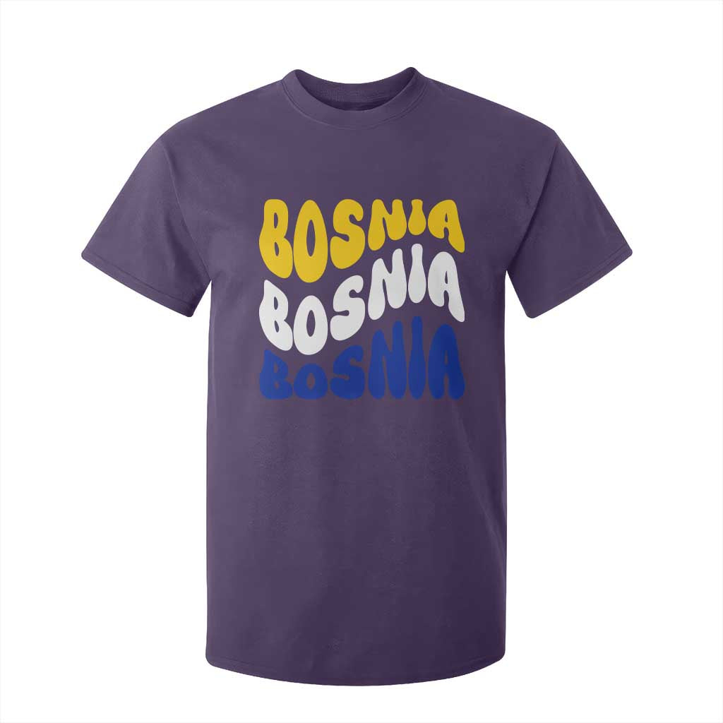 Groovy Retro Bosnia T Shirt For Kid Proud Bosnian Balkan Heritage Gift