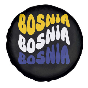 Groovy Retro Bosnia Spare Tire Cover Proud Bosnian Balkan Heritage Gift