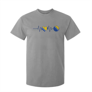 Bosnian Fudbal Heartbeat T Shirt For Kid Bosnia And Herzegovina Soccer Fan Gift