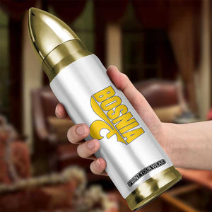 Bosnian Fleur De Lis Flag Bullet Tumbler Proud Bosnia Heritage Gift