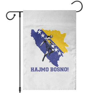Vintage Bosnian Map Football Fan Garden Flag Proud Balkan Heritage Gift