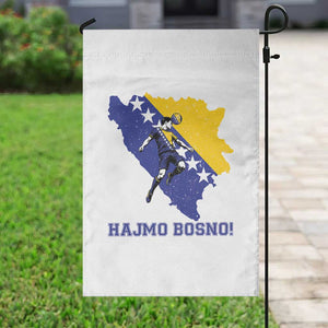 Vintage Bosnian Map Football Fan Garden Flag Proud Balkan Heritage Gift