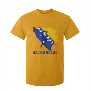 Vintage Bosnian Map Football Fan T Shirt For Kid Proud Balkan Heritage Gift