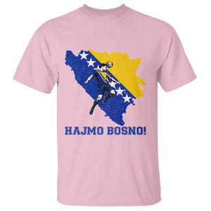 Vintage Bosnian Map Football Fan T Shirt Proud Balkan Heritage Gift