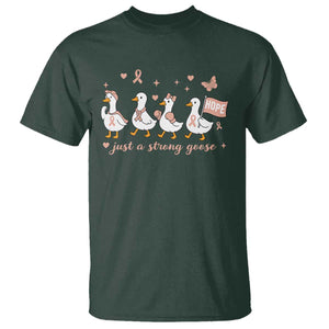 Funny Endometrial Cancer Goose T Shirt Just A Strong Goose