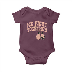 Endometrial Cancer Warrior Baby Onesie We Fight Together Boxing Gift