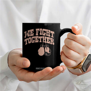 Endometrial Cancer Warrior Coffee Mug We Fight Together Boxing Gift
