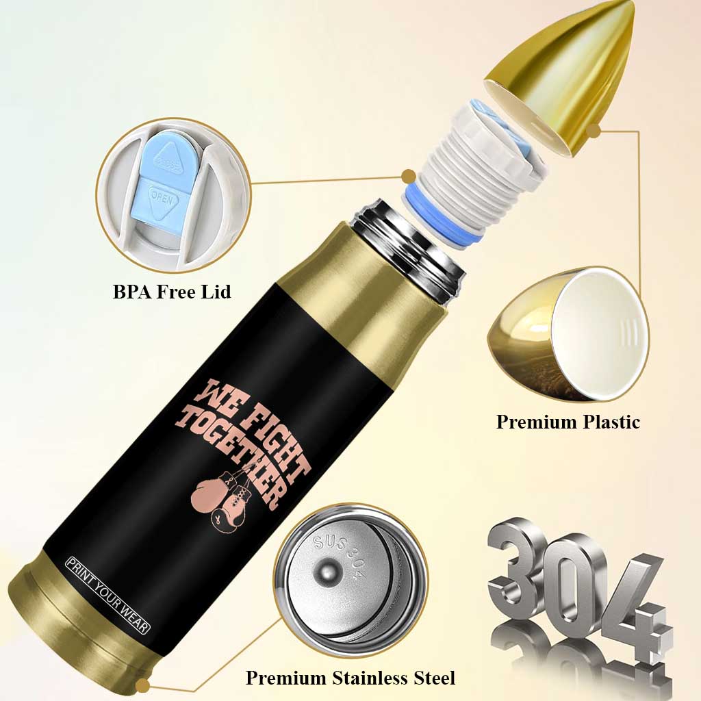 Endometrial Cancer Warrior Bullet Tumbler We Fight Together Boxing Gift