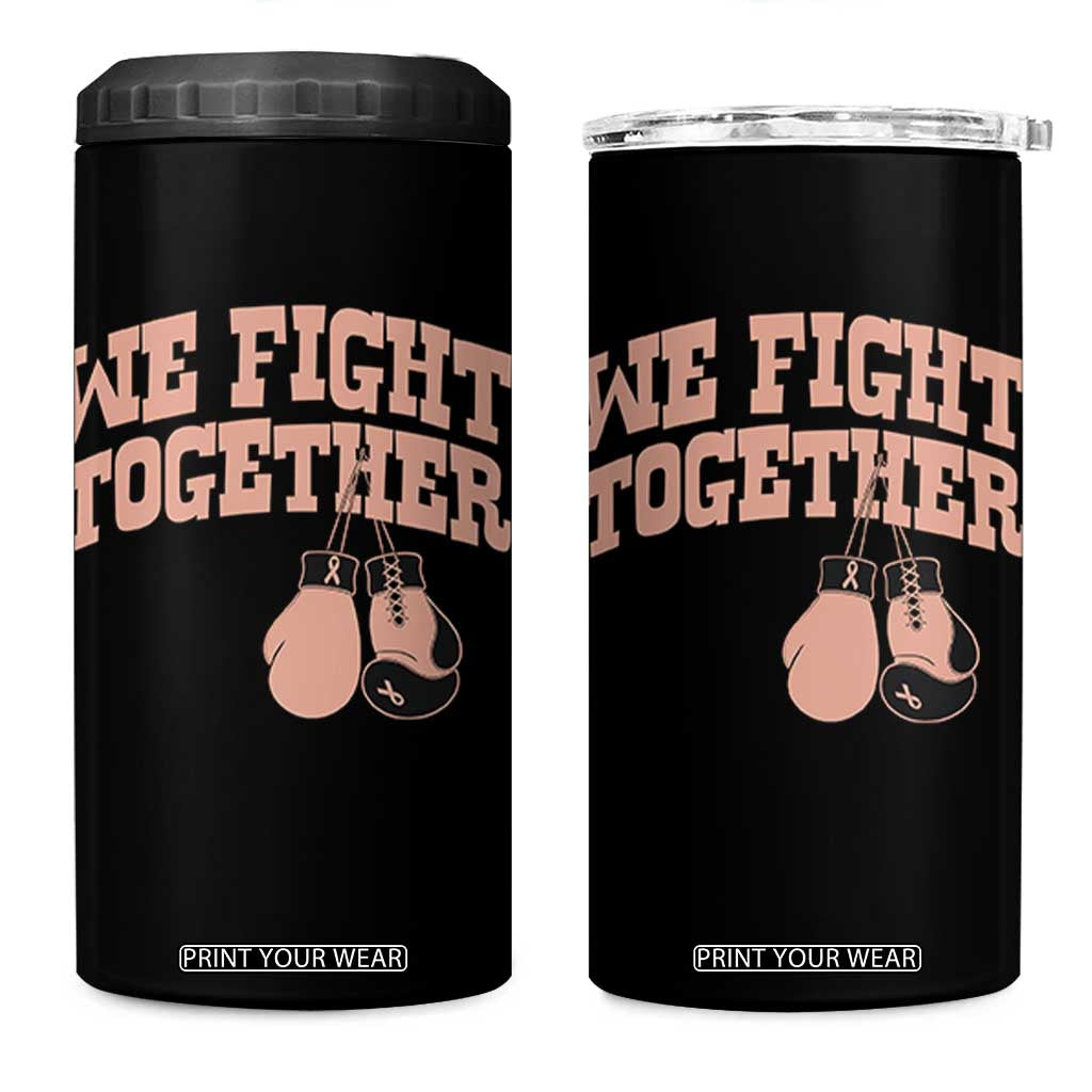 Endometrial Cancer Warrior 4 in 1 Can Cooler Tumbler We Fight Together Boxing Gift
