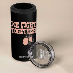 Endometrial Cancer Warrior 4 in 1 Can Cooler Tumbler We Fight Together Boxing Gift