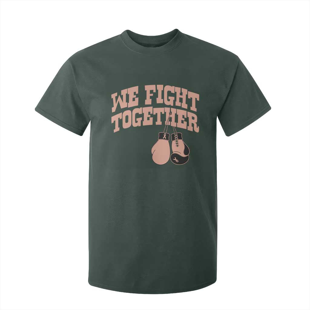 Endometrial Cancer Warrior T Shirt For Kid We Fight Together Boxing Gift