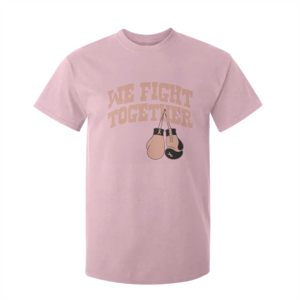Endometrial Cancer Warrior T Shirt For Kid We Fight Together Boxing Gift
