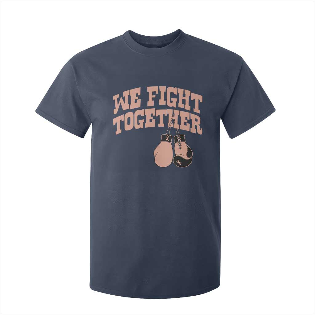 Endometrial Cancer Warrior T Shirt For Kid We Fight Together Boxing Gift