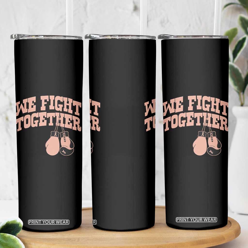 Endometrial Cancer Warrior Skinny Tumbler We Fight Together Boxing Gift