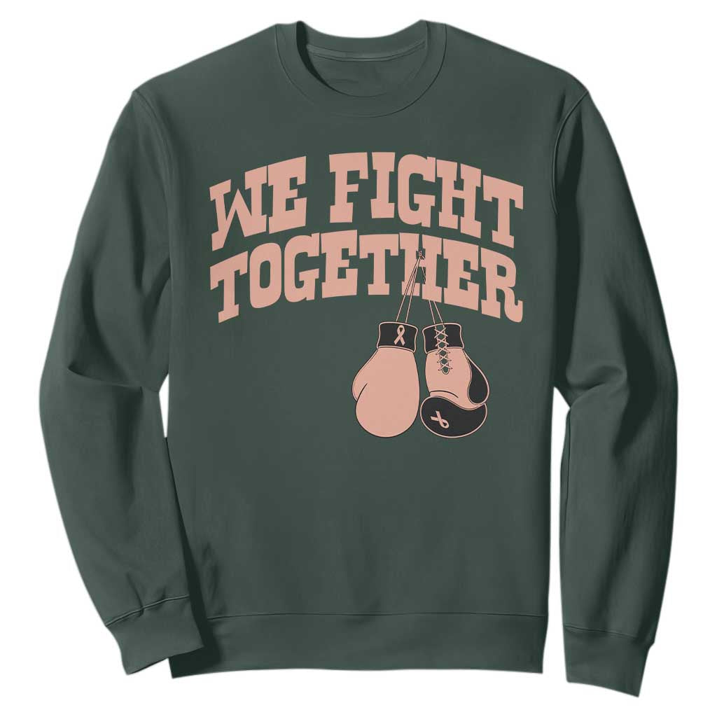 Endometrial Cancer Warrior Sweatshirt We Fight Together Boxing Gift