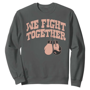 Endometrial Cancer Warrior Sweatshirt We Fight Together Boxing Gift