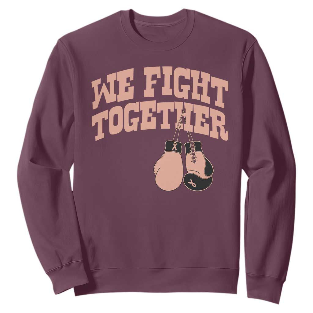 Endometrial Cancer Warrior Sweatshirt We Fight Together Boxing Gift