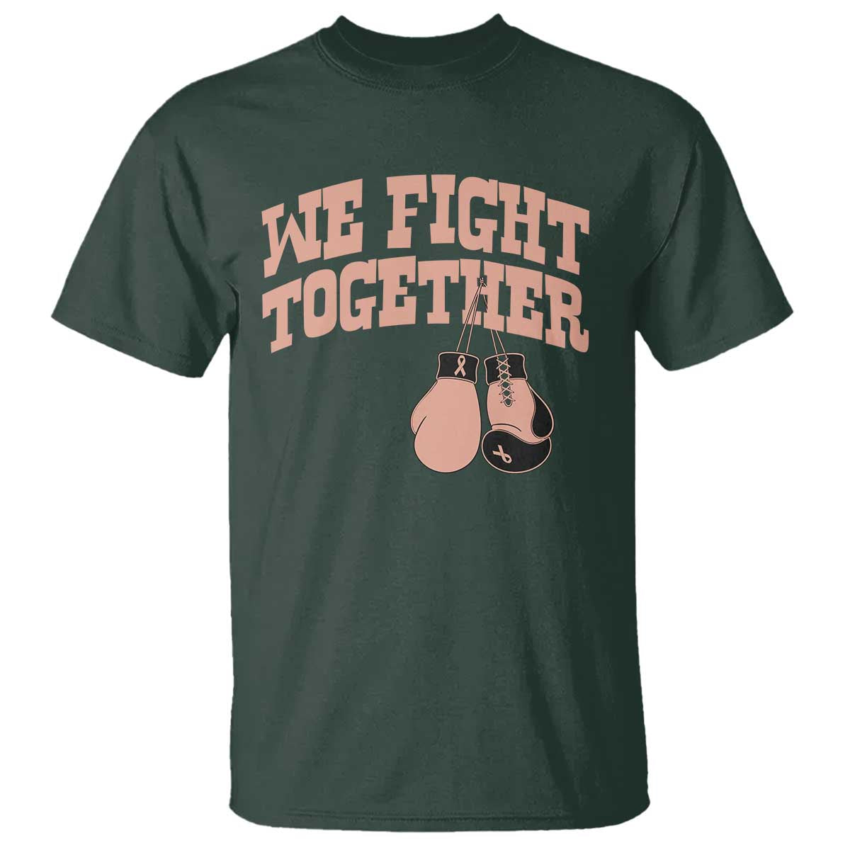 Endometrial Cancer Warrior T Shirt We Fight Together Boxing Gift
