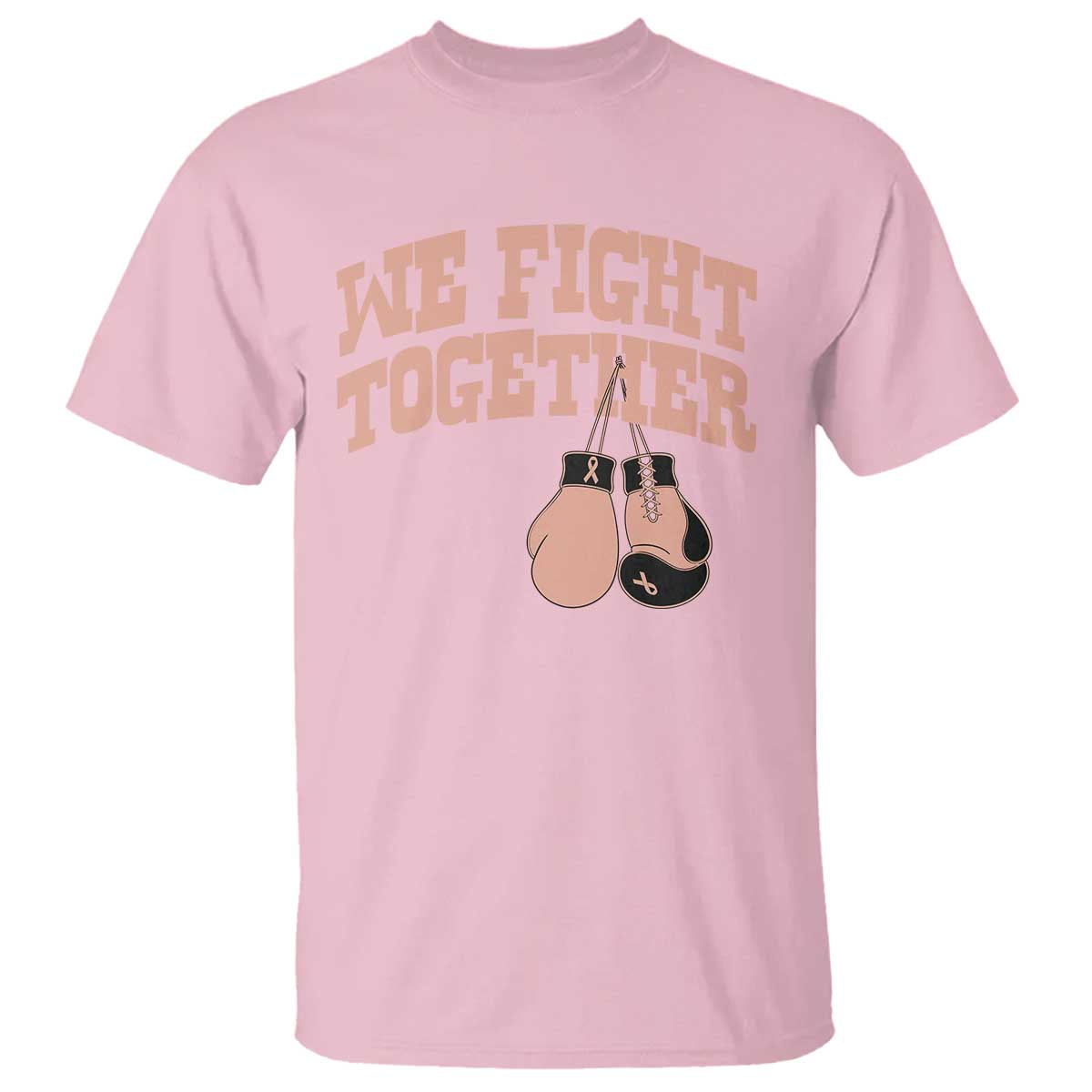 Endometrial Cancer Warrior T Shirt We Fight Together Boxing Gift