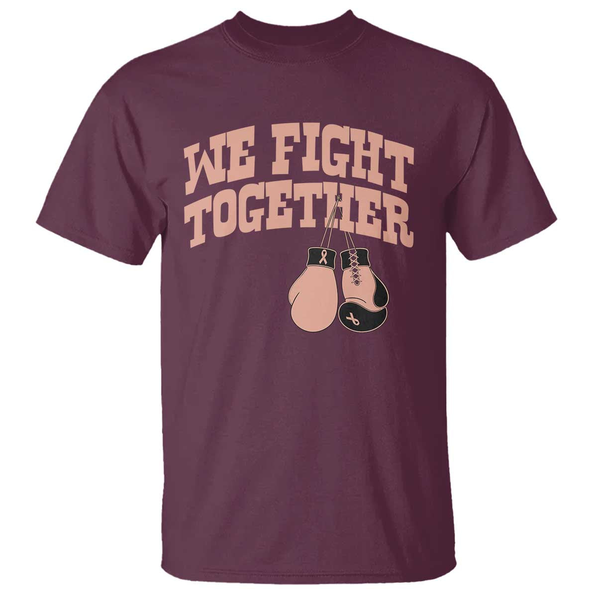 Endometrial Cancer Warrior T Shirt We Fight Together Boxing Gift