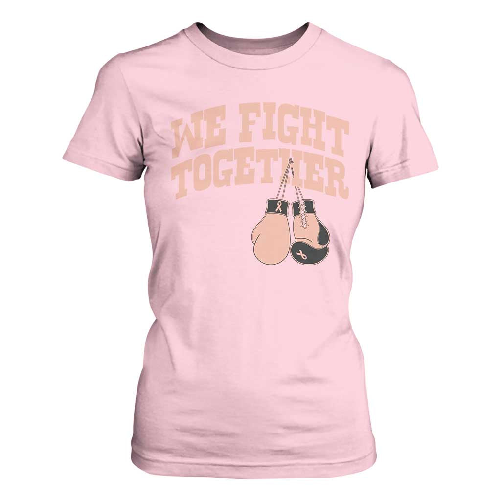 Endometrial Cancer Warrior T Shirt For Women We Fight Together Boxing Gift
