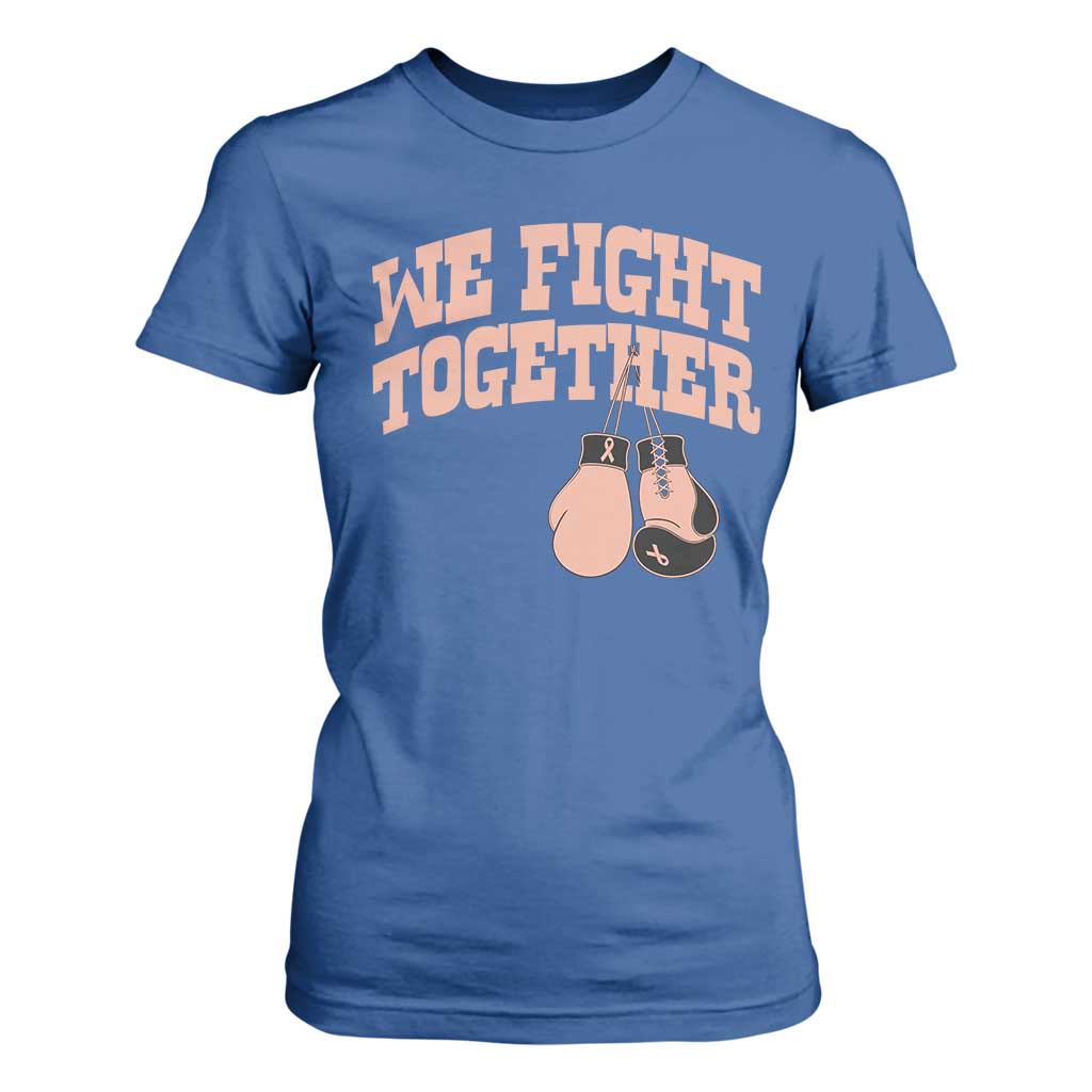 Endometrial Cancer Warrior T Shirt For Women We Fight Together Boxing Gift