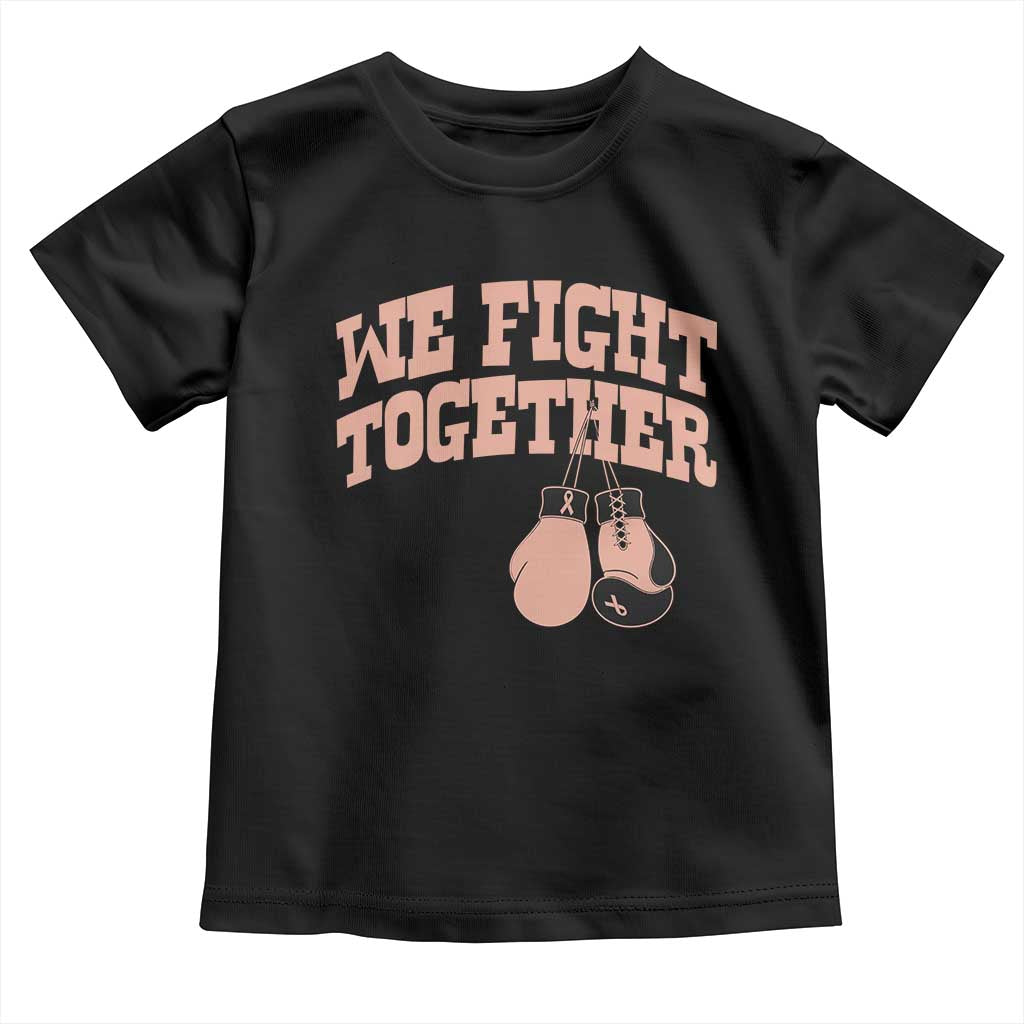 Endometrial Cancer Warrior Toddler T Shirt We Fight Together Boxing Gift