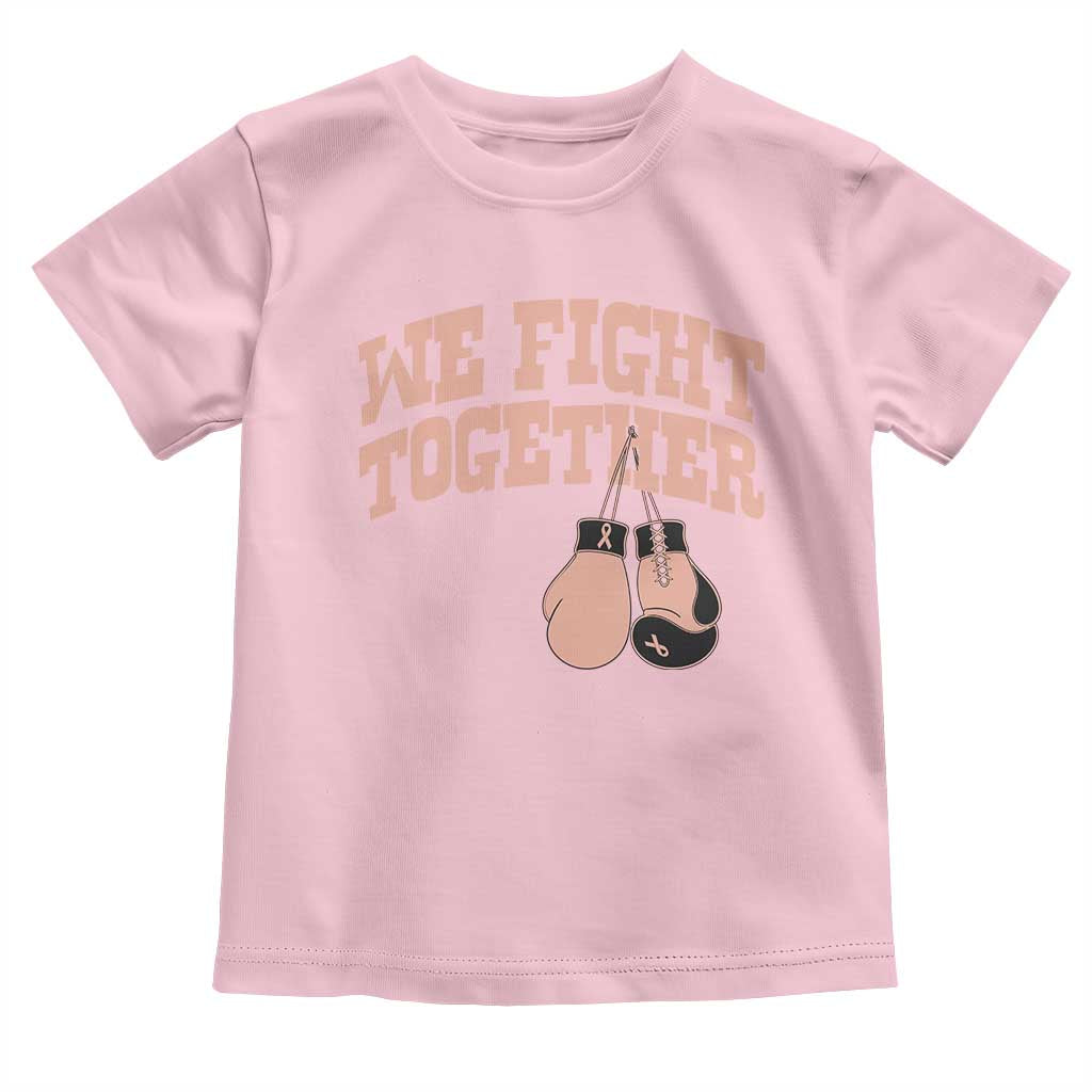 Endometrial Cancer Warrior Toddler T Shirt We Fight Together Boxing Gift